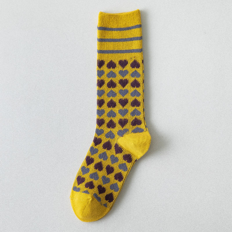 Hong Kong and Taiwan British Style Calf Socks Mori Harajuku Complex Long Socks