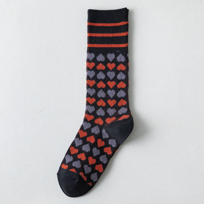 Hong Kong and Taiwan British Style Calf Socks Mori Harajuku Complex Long Socks