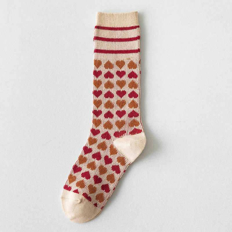 Hong Kong and Taiwan British Style Calf Socks Mori Harajuku Complex Long Socks