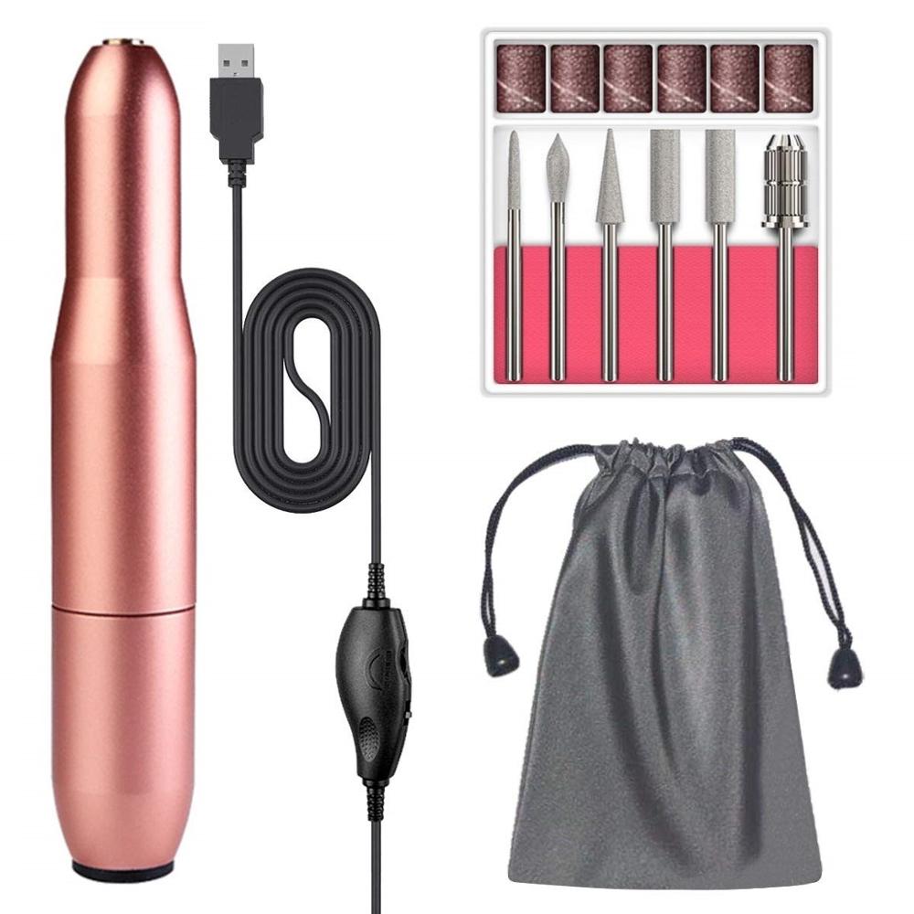 Mini Electric Nail Polishing Pen Short Style Adjustable Speed