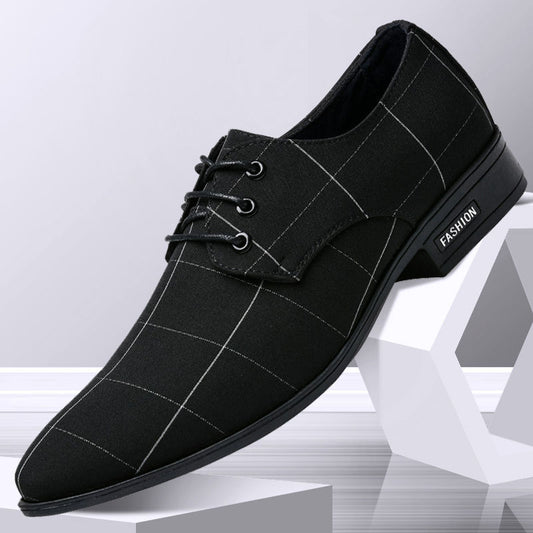 Leather Shoes Men's Business Lace Up British Men's Formal Dress Shoes