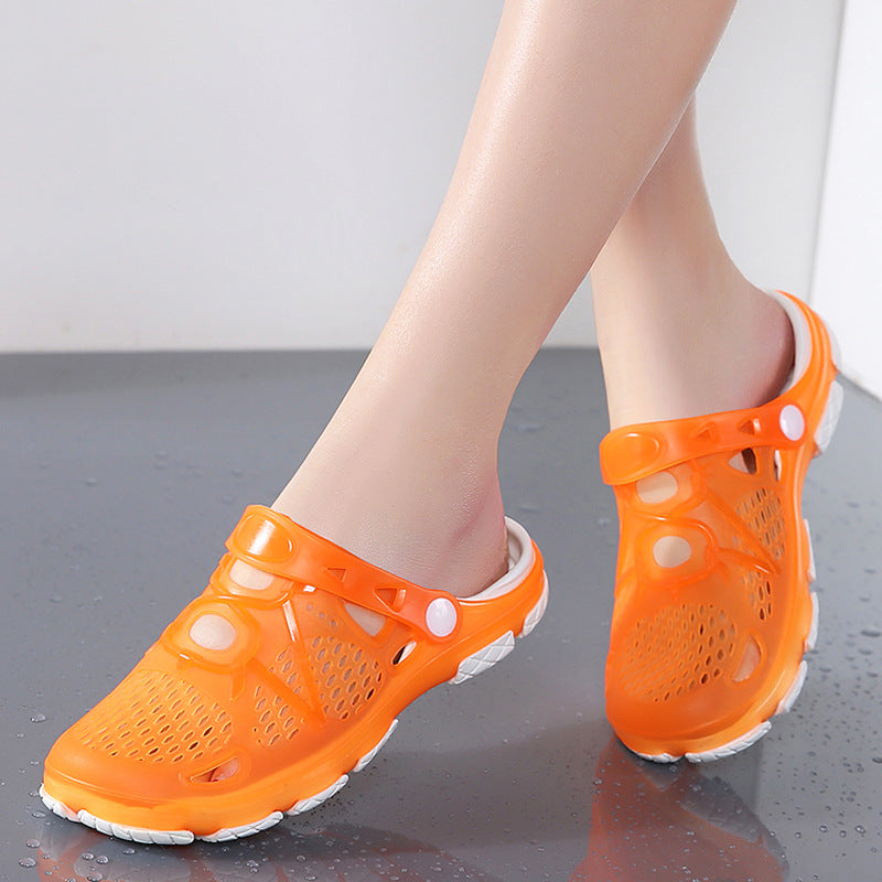 Flat-Bottom Non-Slip Seaside Beach Jelly Slippers