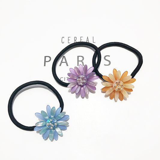 All-match Flower Rubber Band Sun Flower Head Rope Hair Accessory