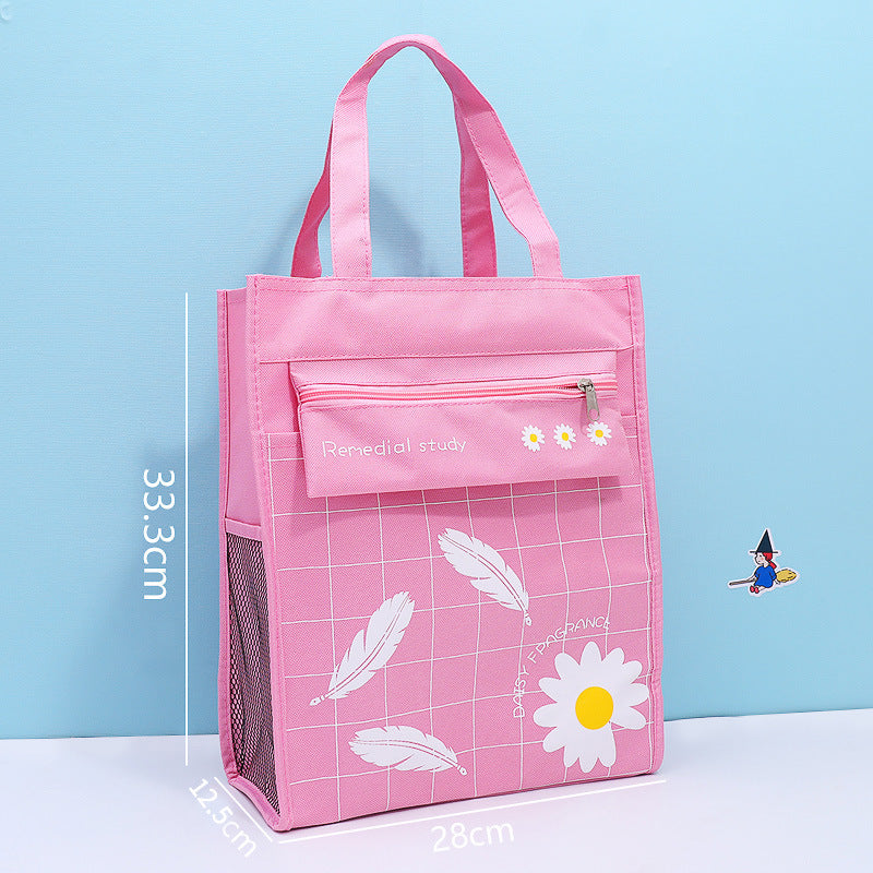 File Storage Bag, Hand-Carrying Book Bag, Children's Homework Make-Up Package