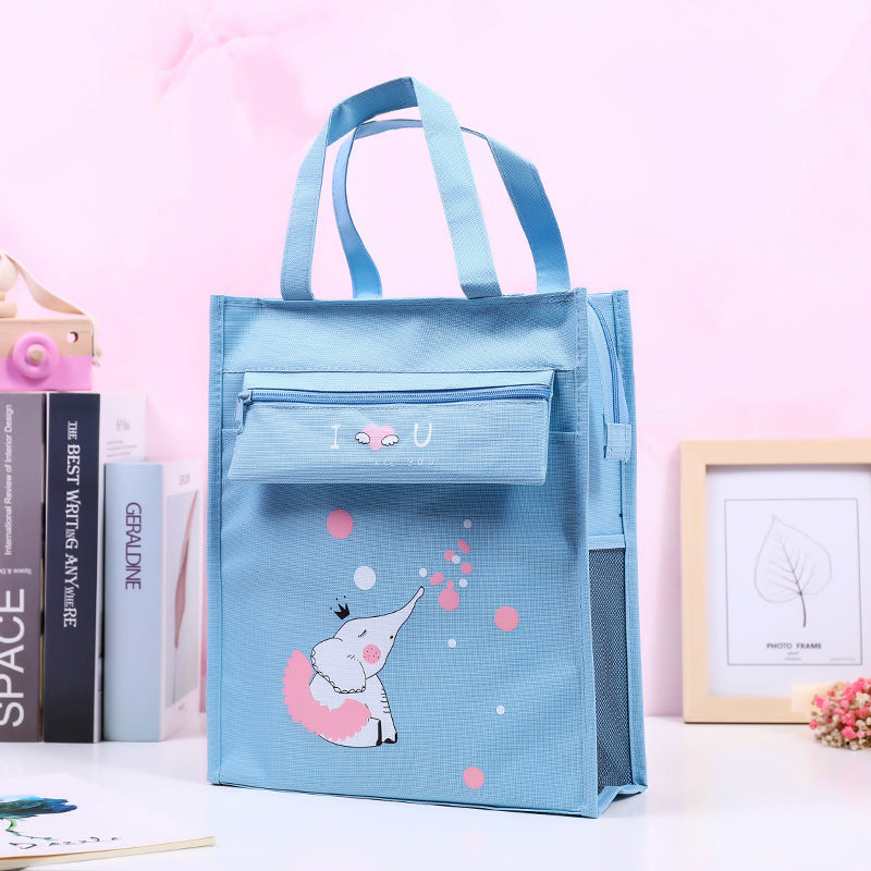 File Storage Bag, Hand-Carrying Book Bag, Children's Homework Make-Up Package