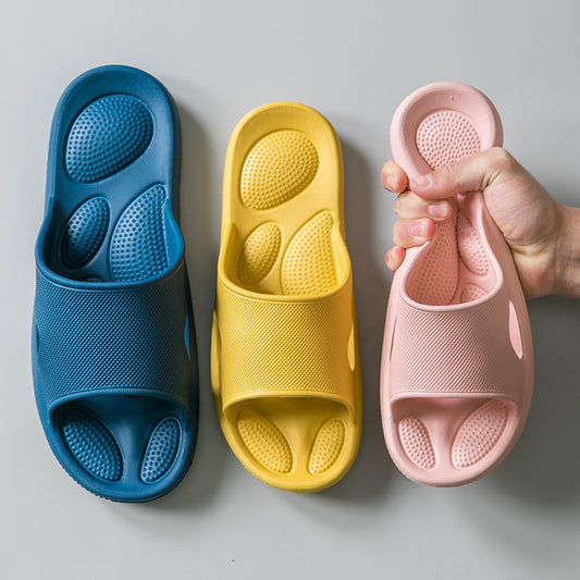 High Elastic Couple Sandals Men's Bathroom Non-Slip Massage Slippers