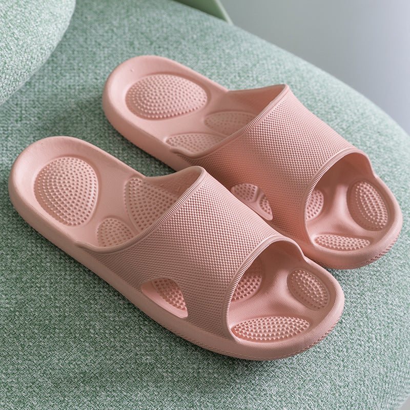 High Elastic Couple Sandals Men's Bathroom Non-Slip Massage Slippers