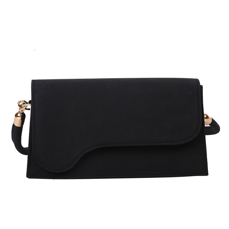 Autumn And Winter New Fashion All-Match Retro Frosted Baguette Underarm Bag Trendy Single Shoulder Bag