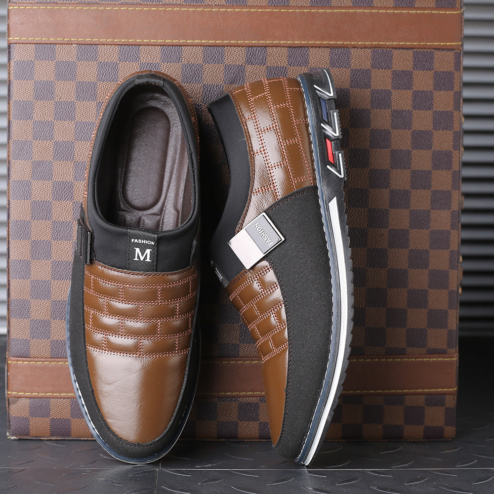 Men's All-Match Large Size Casual Leather Shoes
