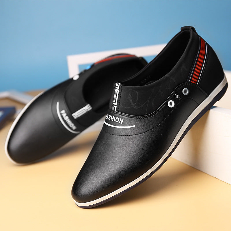 Trendy Shallow Breathable White Shoes Lazy Breathable Casual Shoes