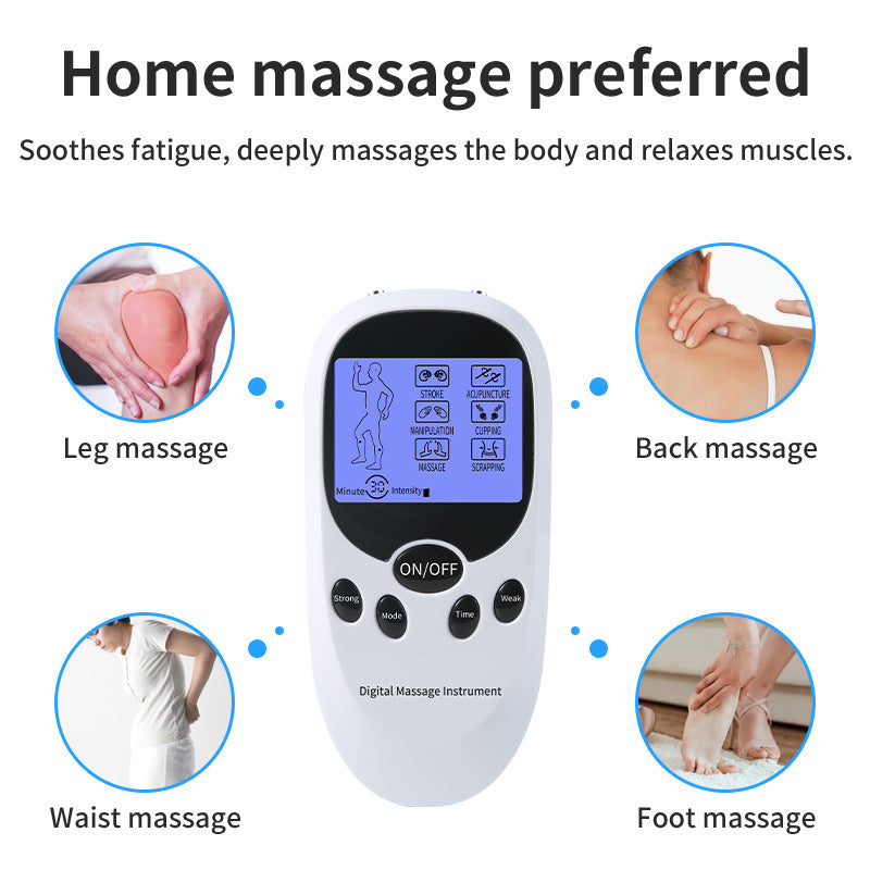 Two-hole Blue Screen Digital Meridian Massager