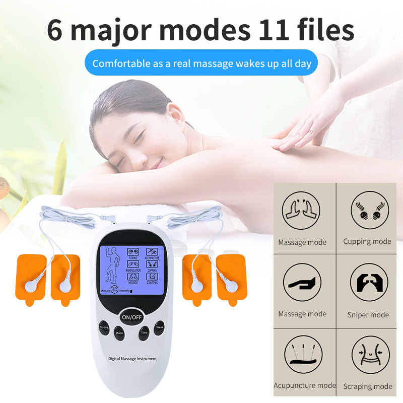 Two-hole Blue Screen Digital Meridian Massager