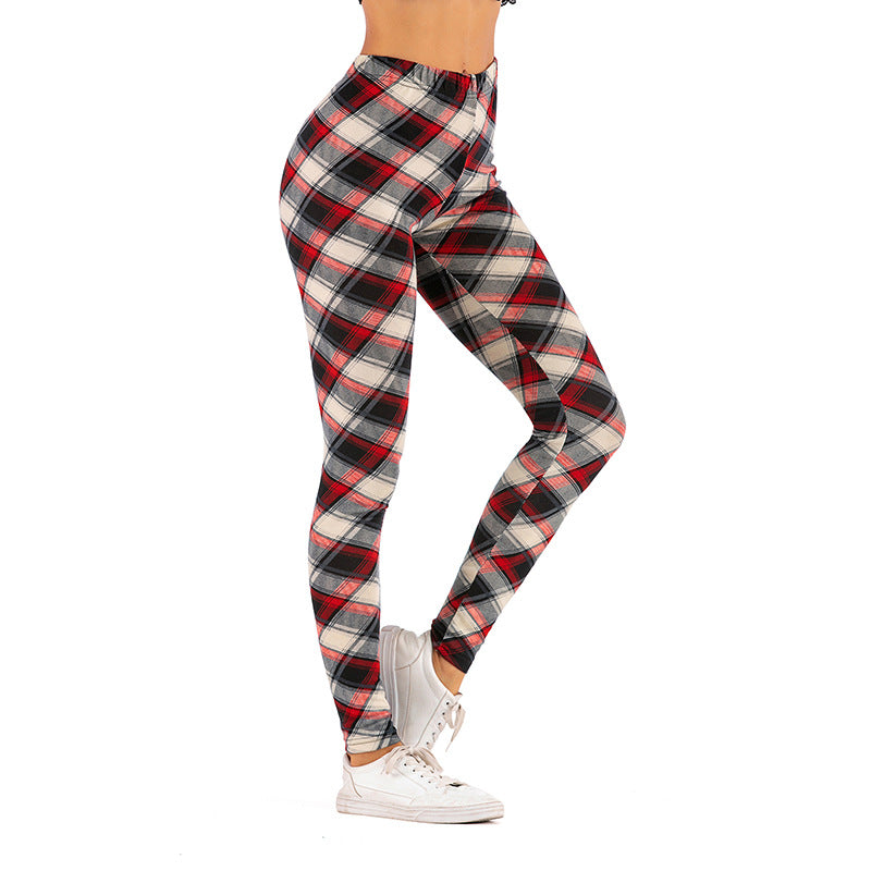 Printed Skinny Elastic Casual Pencil Pants