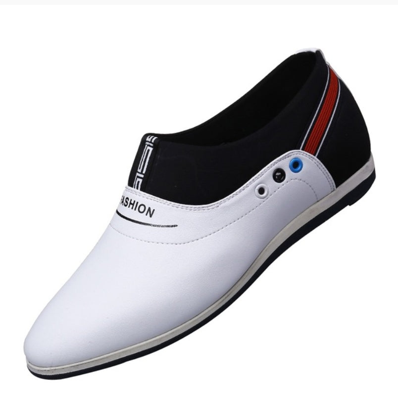 Trendy Shallow Breathable White Shoes Lazy Breathable Casual Shoes