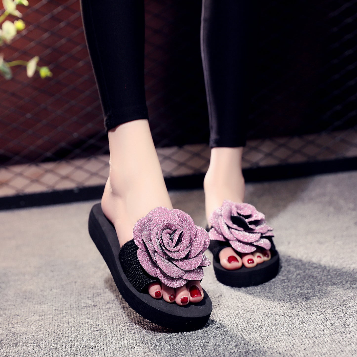 Zosja - Sandalen Met Roos