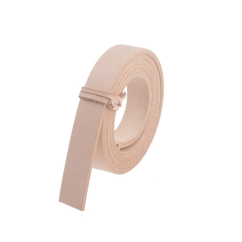 Raw Color Vegetable Tanned Leather Belt Semi-Finished Products