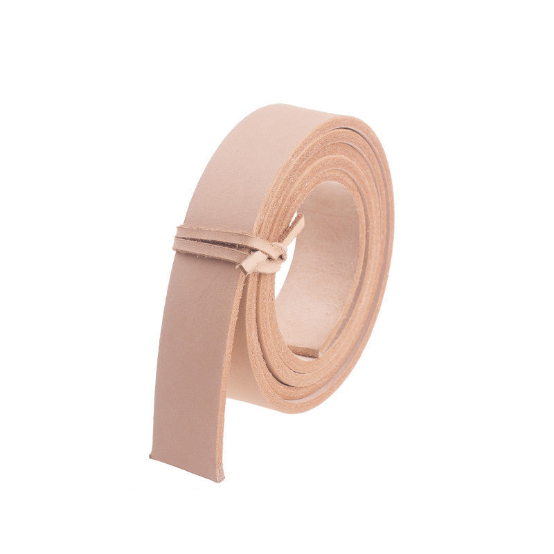 Raw Color Vegetable Tanned Leather Belt Semi-Finished Products
