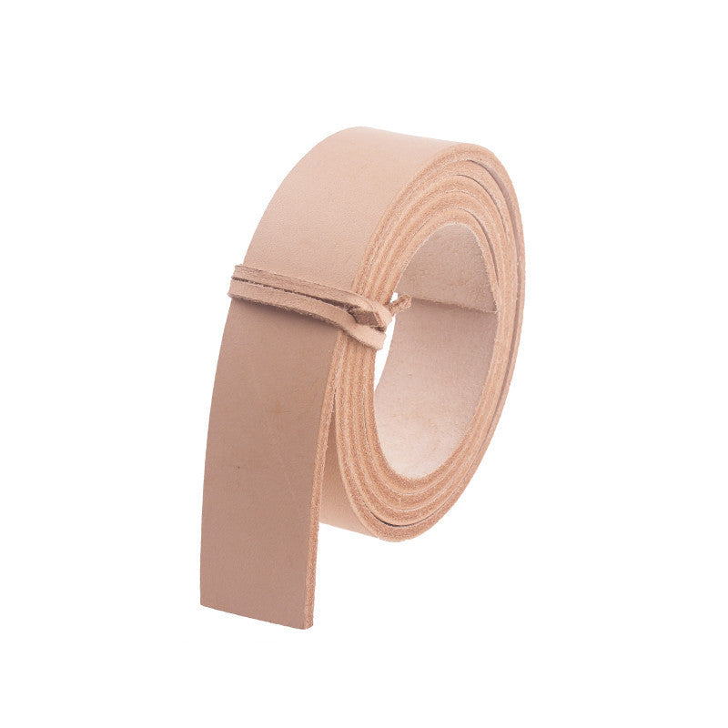 Raw Color Vegetable Tanned Leather Belt Semi-Finished Products