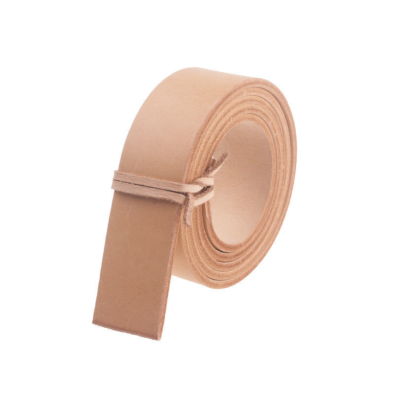 Raw Color Vegetable Tanned Leather Belt Semi-Finished Products
