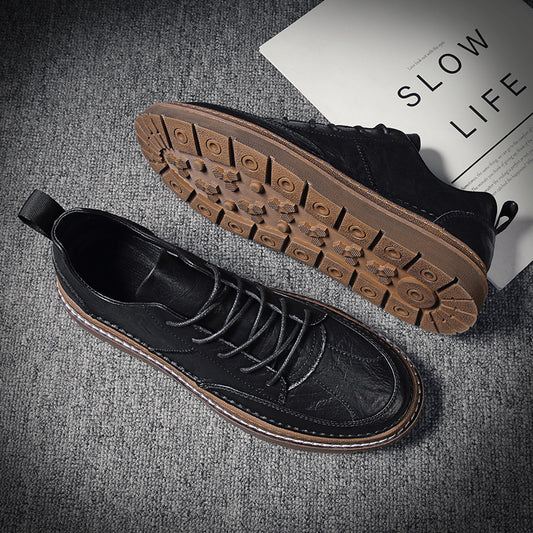 Men's Retro Fashion British Casual Leather Shoes