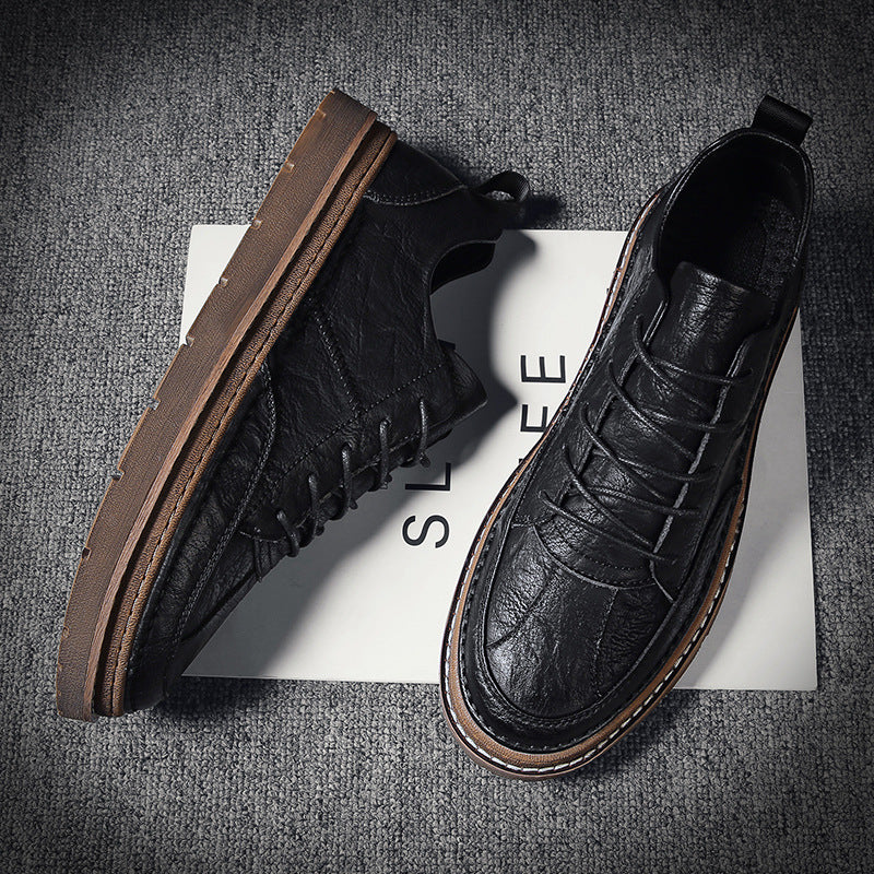 Men's Retro Fashion British Casual Leather Shoes