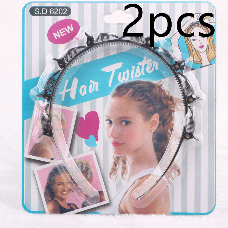 Multilayer hollow woven headband