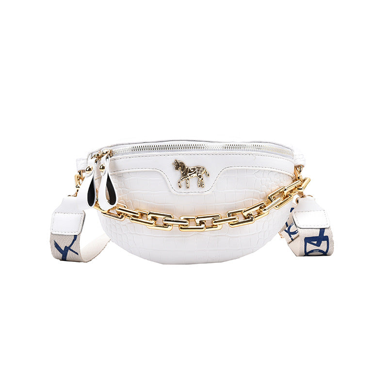 Fashion Crocodile Pattern Shoulder Bag Chain Small Bag