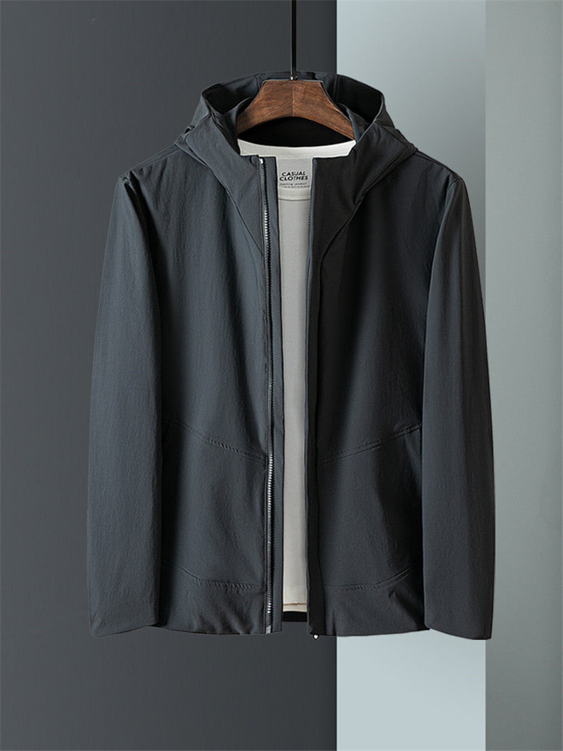 Hooded Jacket Men's Spring and Autumn New Business Casual