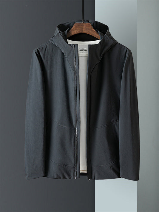 Hooded Jacket Men's Spring and Autumn New Business Casual