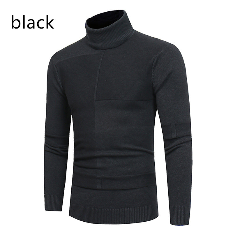 High Lapel Sweater Bottoming Shirt Slim Fit