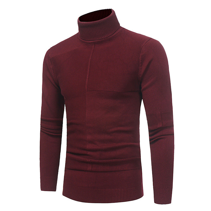 High Lapel Sweater Bottoming Shirt Slim Fit