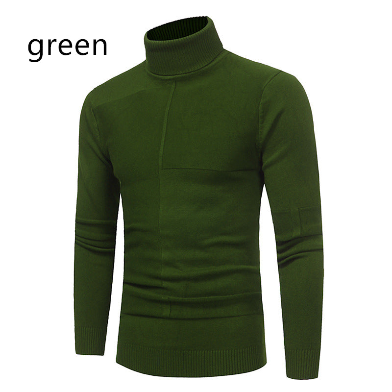 High Lapel Sweater Bottoming Shirt Slim Fit