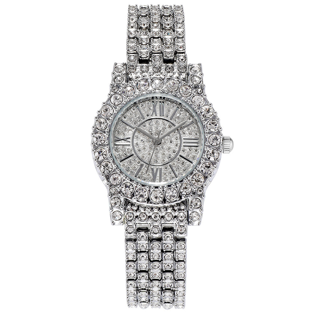 Full Rhinestone Starry Bracelet Waterproof Quartz Watch