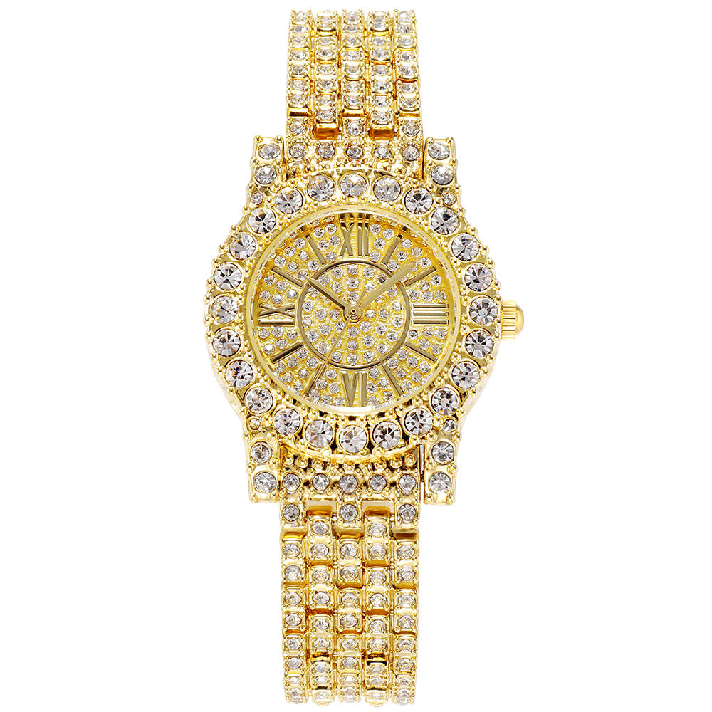 Full Rhinestone Starry Bracelet Waterproof Quartz Watch