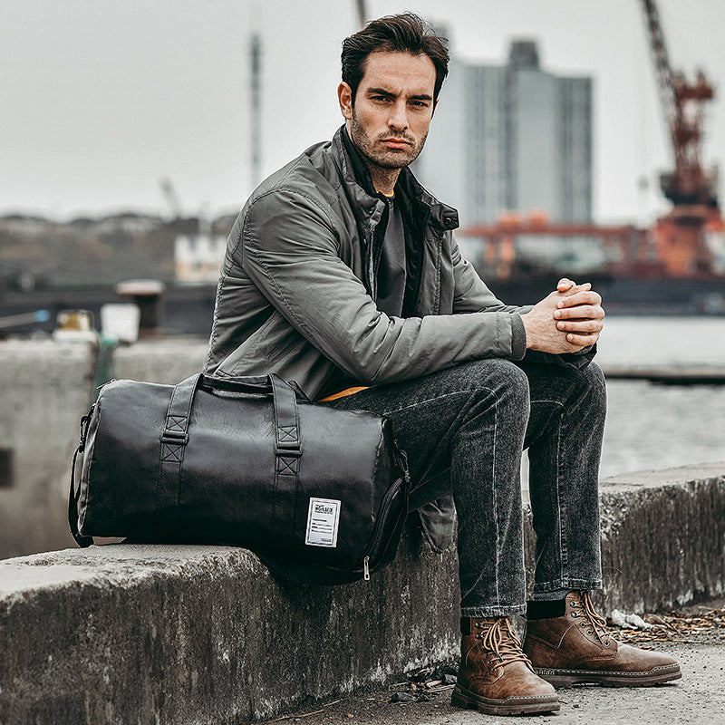 European And American Travel Bag Men's Fitness Bag Custom Waterproof Handbag