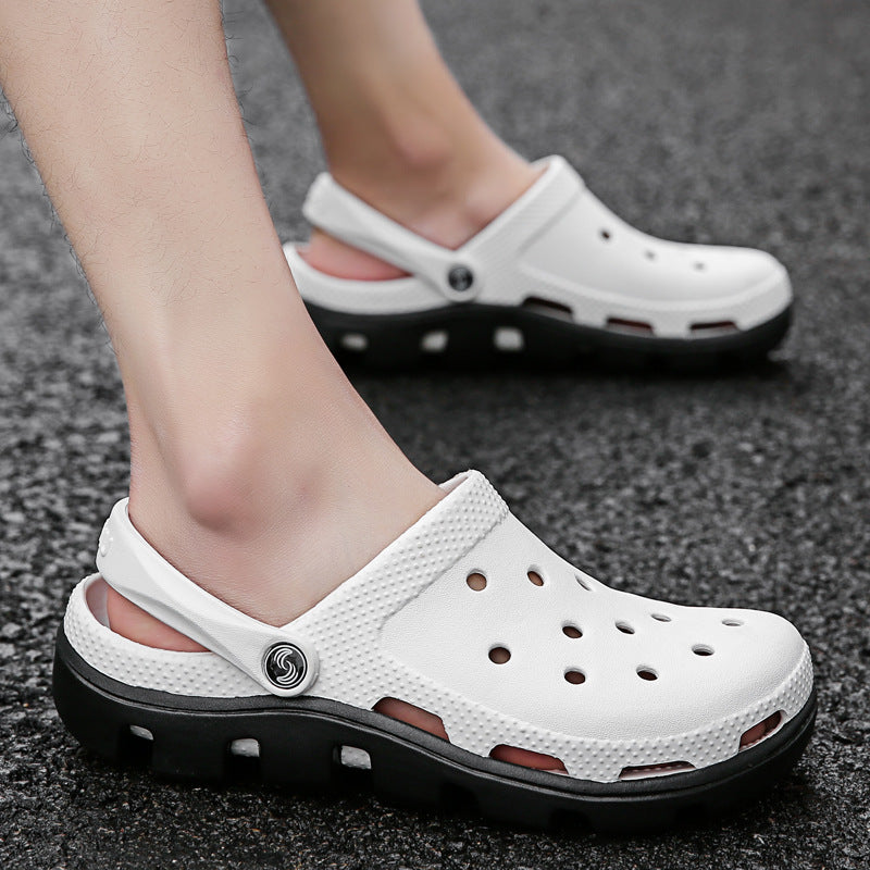 Hole Shoes Casual Sandals Female Baotou Slippers Beach Shoes