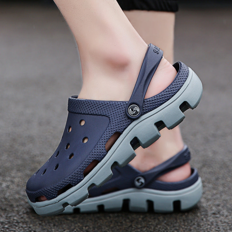 Hole Shoes Casual Sandals Female Baotou Slippers Beach Shoes