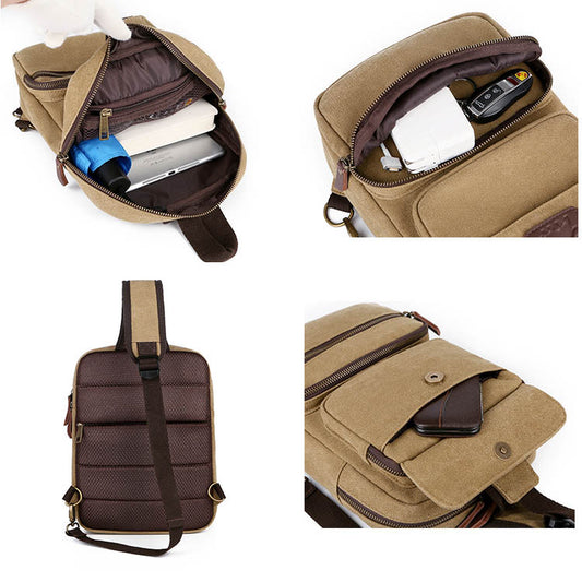 Casual Chest Bag Small Backpack Outdoor Men's Bag