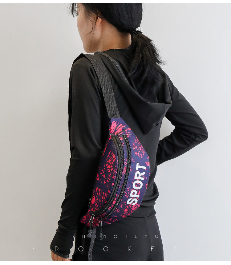 Men's And Women's Diagonal Belt Bag Outdoor Sports Belt Bag