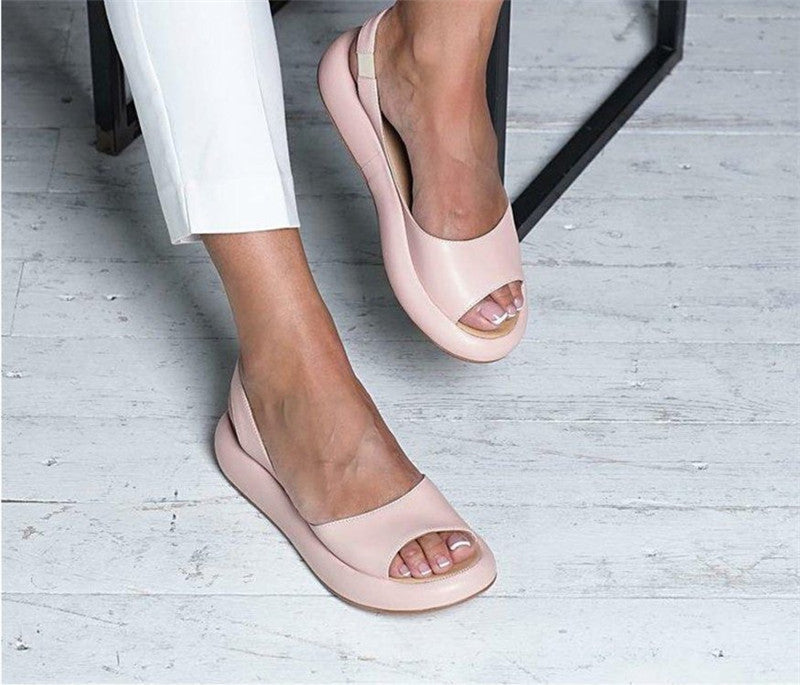 Fashion Fish Mouth Flat Sandals Women Europe and America