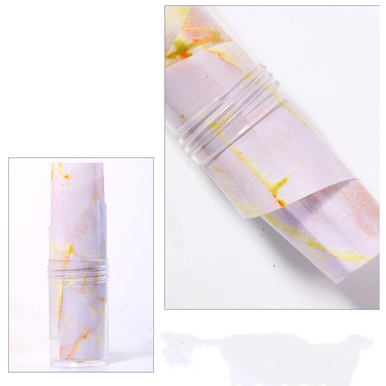 Blooming Marble Nail Transfer Paper Star Sticker