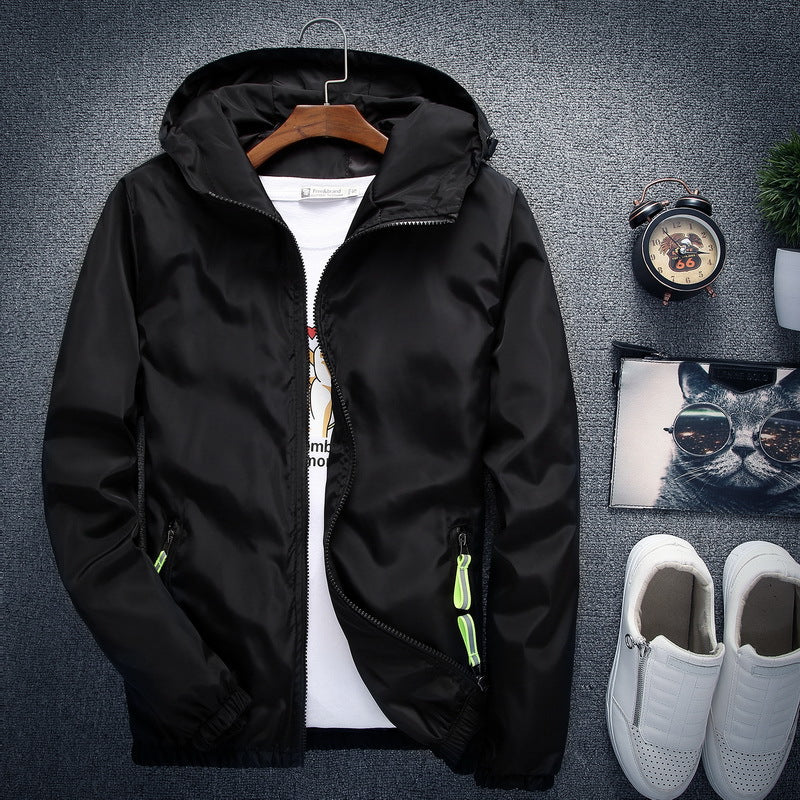 Fashion Solid Color Men's Thin Jacket