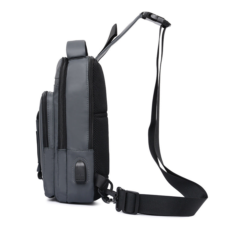 Men's Chest Bag Oxford Cloth Waterproof Shoulder Bag