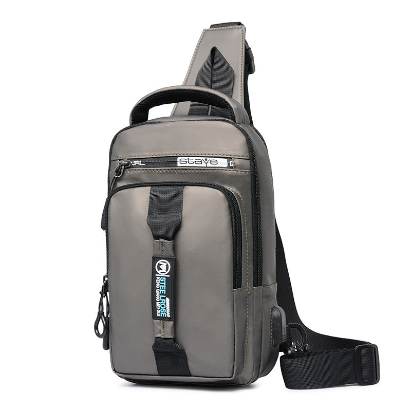Men's Chest Bag Oxford Cloth Waterproof Shoulder Bag