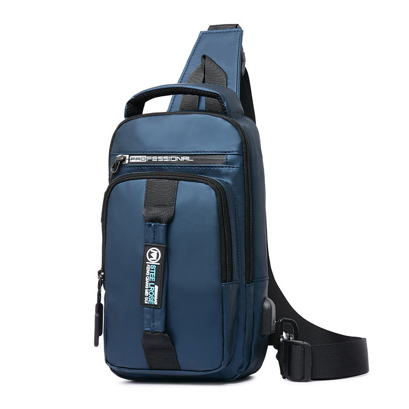 Men's Chest Bag Oxford Cloth Waterproof Shoulder Bag