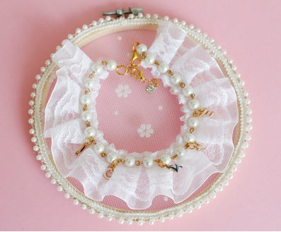 Pet Dog Cat Pearl Necklace Accessory Pendant