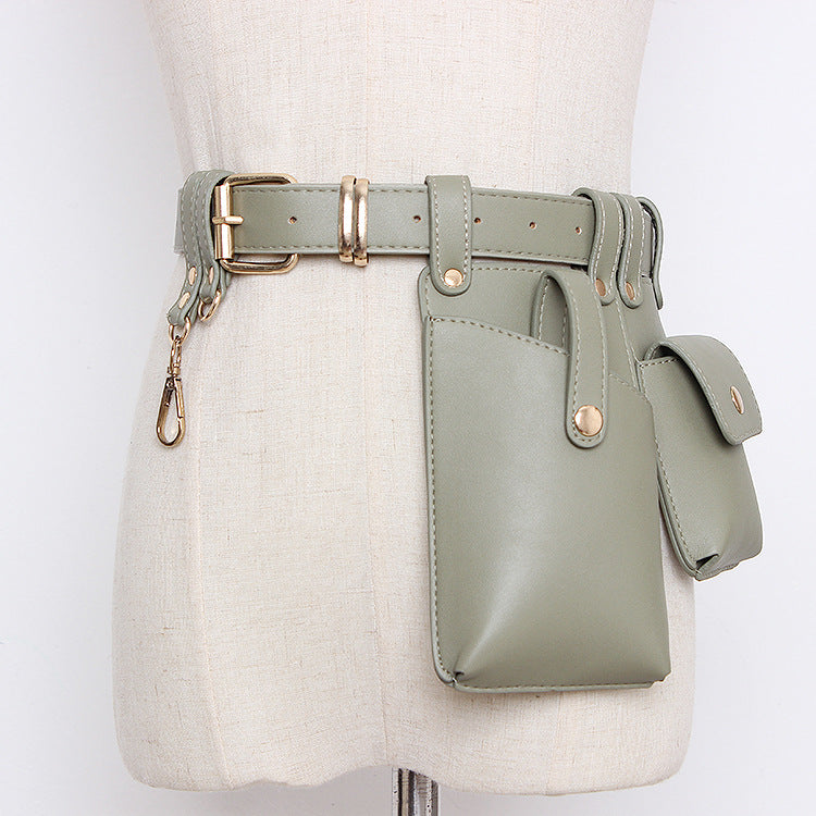 Waist Bag Female Simulation Leather Belt Decorative Skirt Fashion