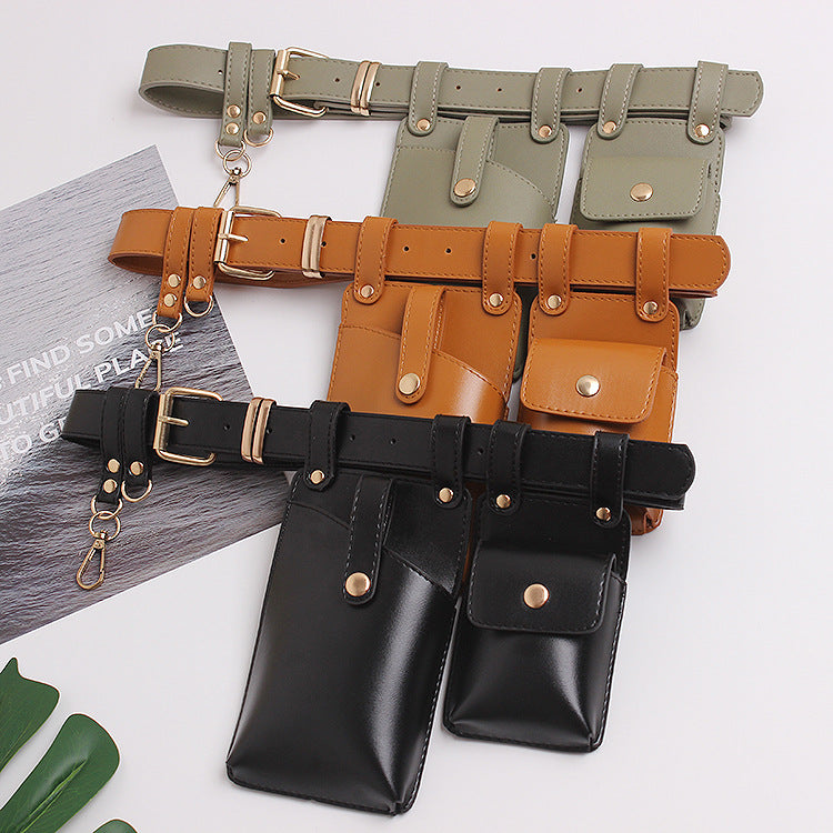 Waist Bag Female Simulation Leather Belt Decorative Skirt Fashion