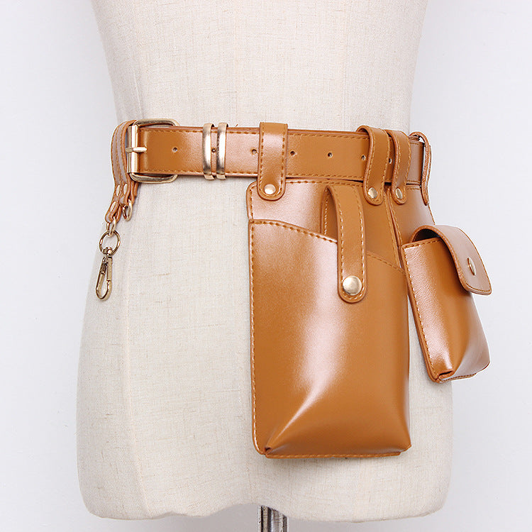 Waist Bag Female Simulation Leather Belt Decorative Skirt Fashion