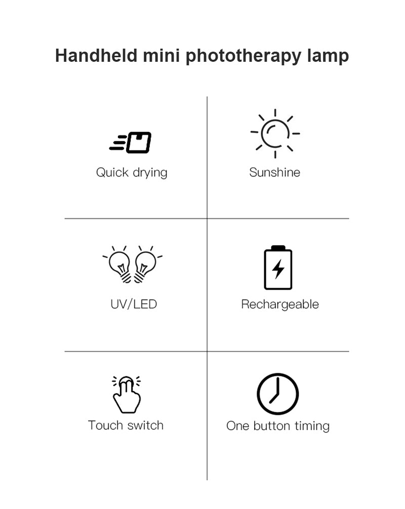 Portable Nail Lamp 5W   Nail Dryer Uv Lamp Led Handheld Micro Usb Charging Quick-Drying Nail Lamp